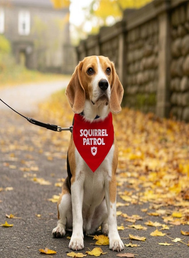 ZPPRJF Squirrel Patrol Dog Bandana, Red Dog Bandana, Funny Cute Dog Bandana, Paw Patrol Dog Costume, Pet Dog Triangle Scarf, Dog Bandana for Small Medium Large Dogs, Gift for Dog Lover (D20) - Image 5